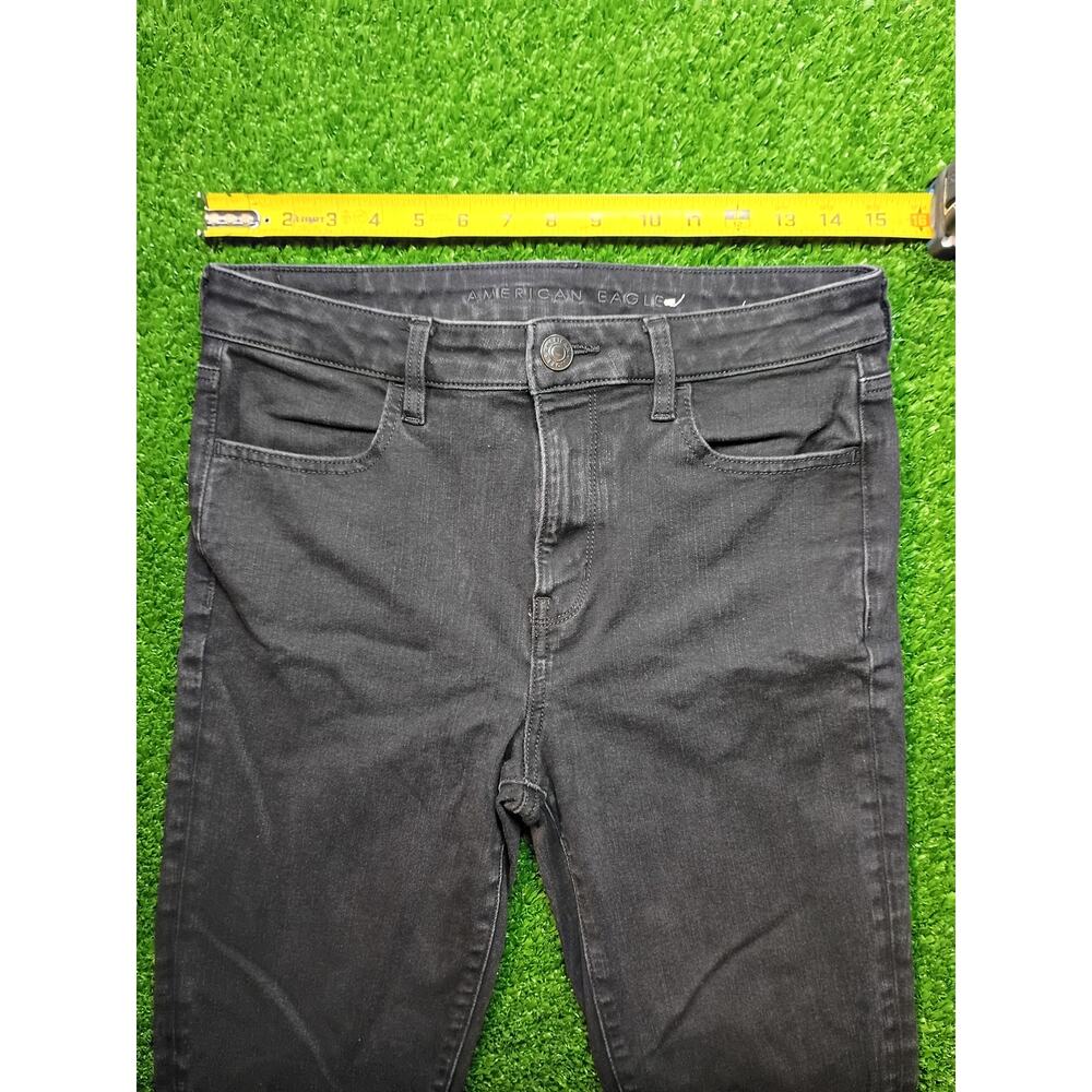 American Eagle Outfitters Black Regular Fit Jeans Size 8 Jeans - Picture 4 of 8